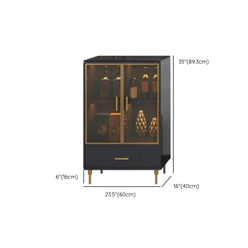 Glam Dining Buffet Stone Sideboard Table Cabinets and Drawers Gemakkelijk Schoon te Maken 24l