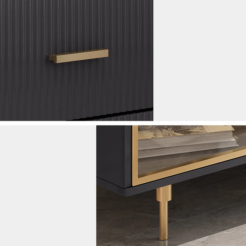 Glam Dining Buffet Stone Sideboard Table Cabinets and Drawers Gemakkelijk Schoon te Maken 24l