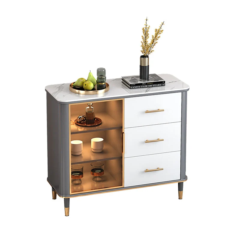 Glam Dining Room Sideboard Table Drawers and Storage Sideboard met Opberglades 31l