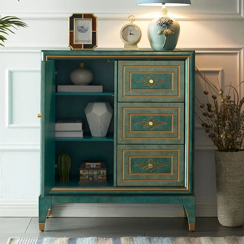 Glam 3 Drawers Sideboard Multi- Doors Sideboard Buffet Stand Storage 31l