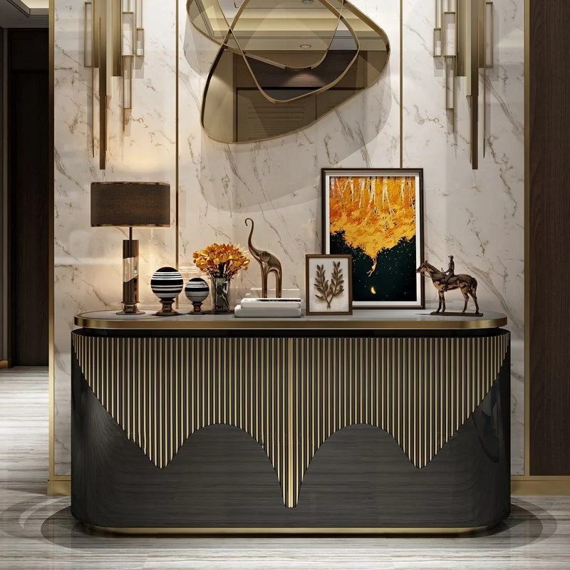 Glam Sideboard Cabinet Engineered Wood Sideboard Table Doors Dining Room | Uitbreidbaar | Eettafel 47l