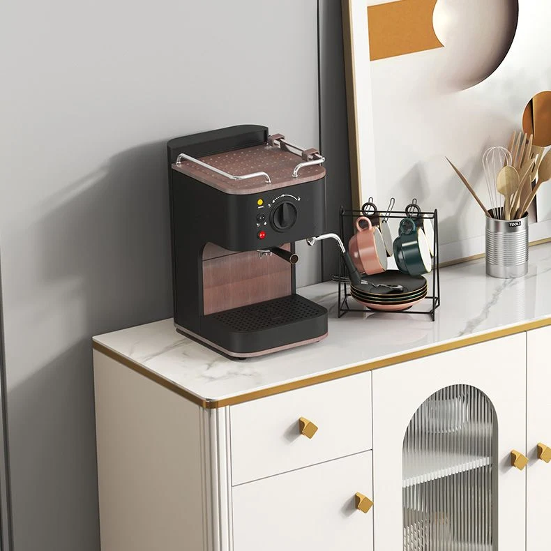 Glam Sideboard Stone Glazen Doors Side Board Cabinets and Drawers voor 6 Personen 31l