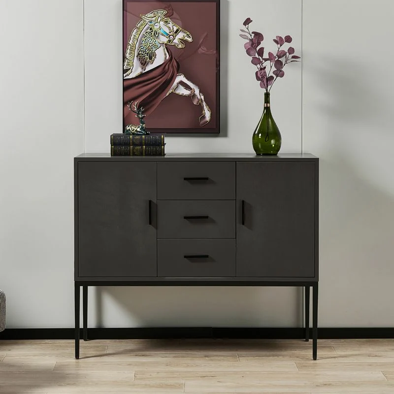 Glam Sideboard Table Stone Top Buffet Sideboard Cabinets and Storage Stofbestendig Orange
