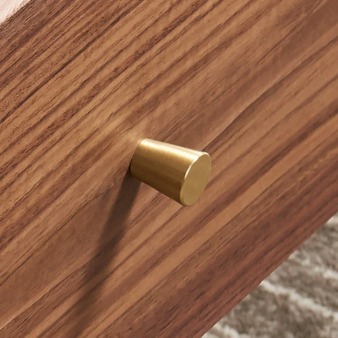 Glam Style Brown Eenkleurig Wood Buffet Table Cabinets Storage Side Board Drawers 47l