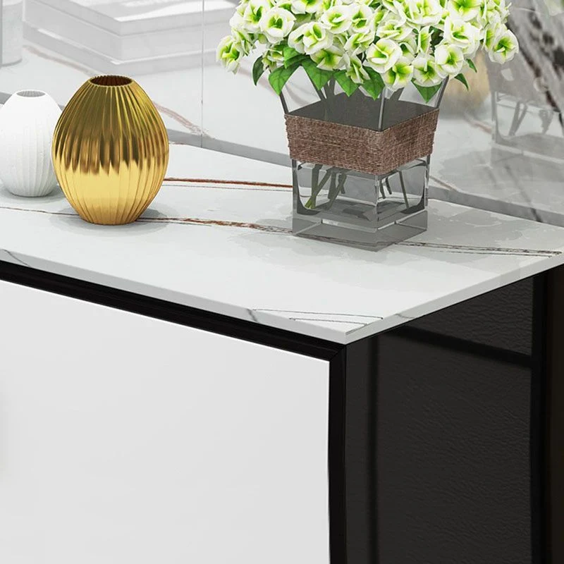 Glam Style Buffet Sideboard Stone Top Server Door and Drawer | Snelle Levering 47l