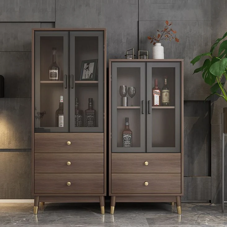 Glam Style Cupboard Artificial Wood Frame Kitchen Sideboard Dining Room 180 x 90 cm 24l