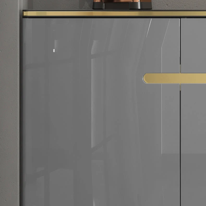 Glam Style Sideboard Asgrijs Dining Sideboard Buffet Living Room and Kitchen Gemaakt van Teakhout Https