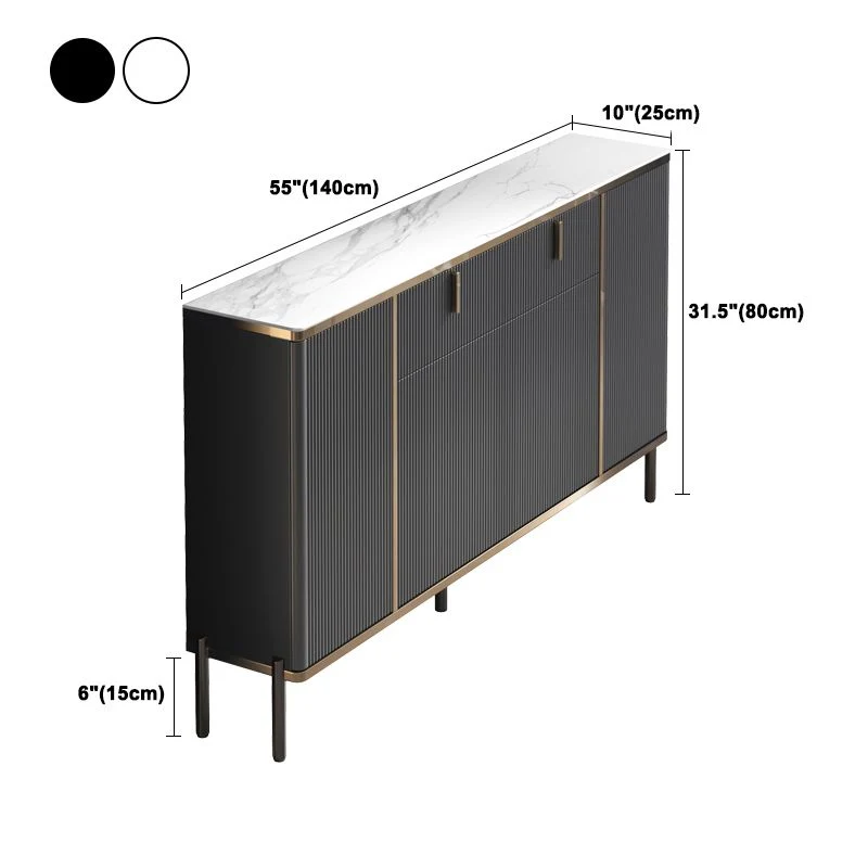Glam Style Sideboard Drawers and Storage Side Board Dining Room met Opberglades 39l