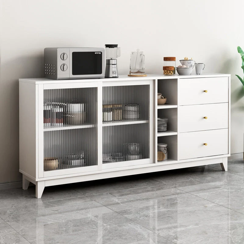 Glam Style Sideboard Engineered Wood Dining Sideboard Glaswerk Door Https