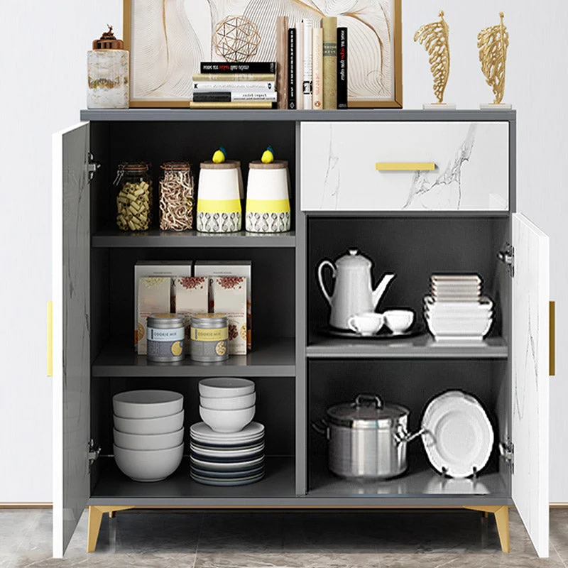 Glam Style Sideboard Engineered Wood Side Board Living Room - Makkelijk Schoon Te Maken 31l