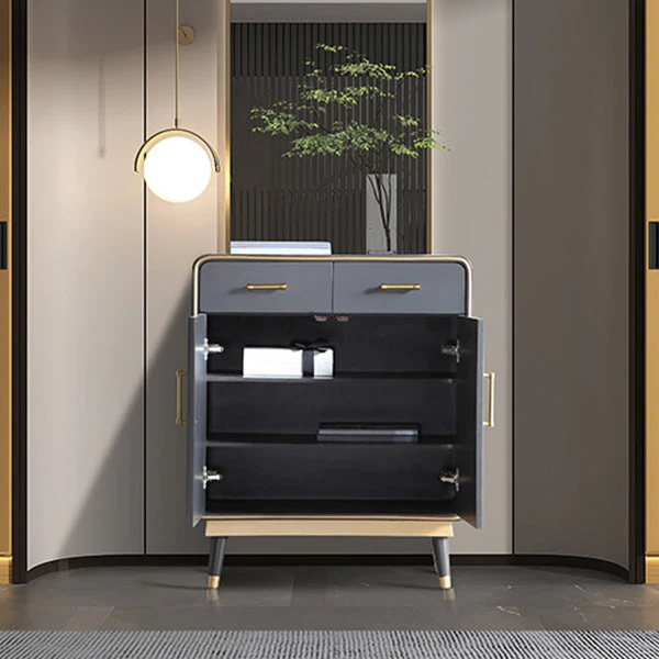 Glam Style Sideboard hout Dining Sideboard Drawers and Storage 31l