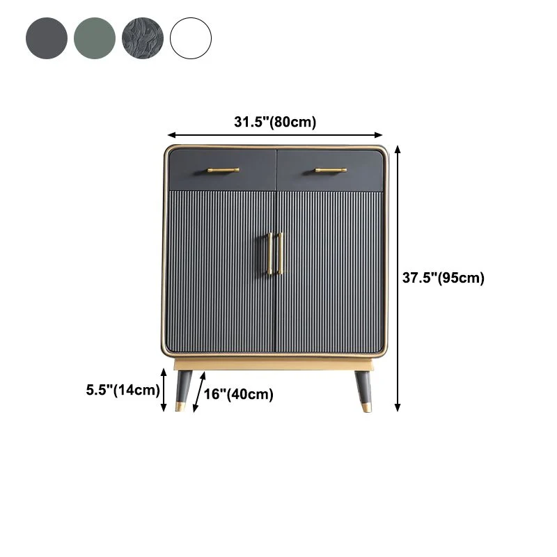 Glam Style Sideboard Houtsoort Dining Sideboard Drawers and Storage 31l