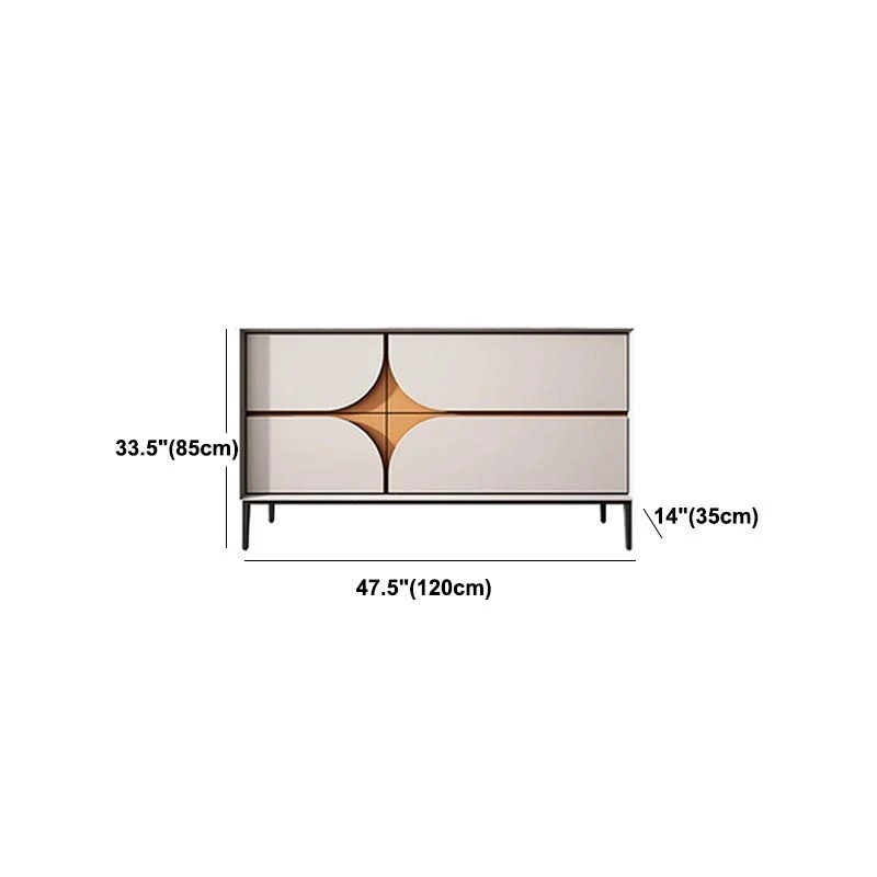 Glam Style Sideboard Massief hout Dining Sideboard Drawers Living Room Https