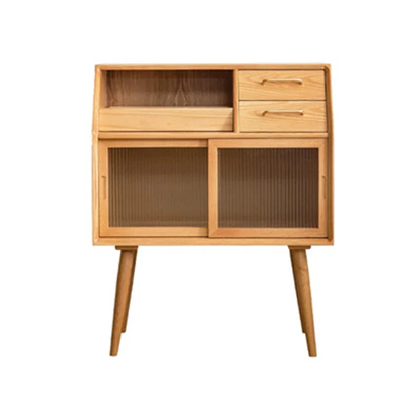 Hedendaags Dining Buffet Sliding Doors Drawer and 2-Door Buffet Sideboard,17" W X 39" H Natural