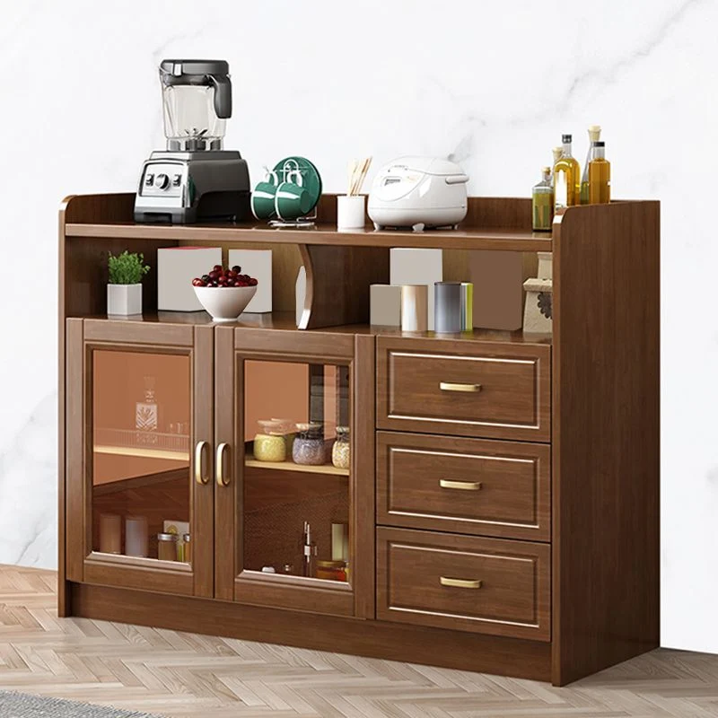 Hedendaags Style Buffet Table Solid Wood Side Board Cabinet and Drawers Stofbestendig 39l