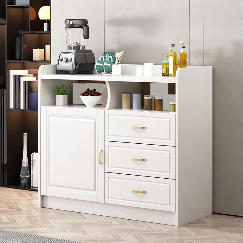 Hedendaags Style Buffet Table Solid Wood Side Board Cabinet and Drawers Stofbestendig 39l