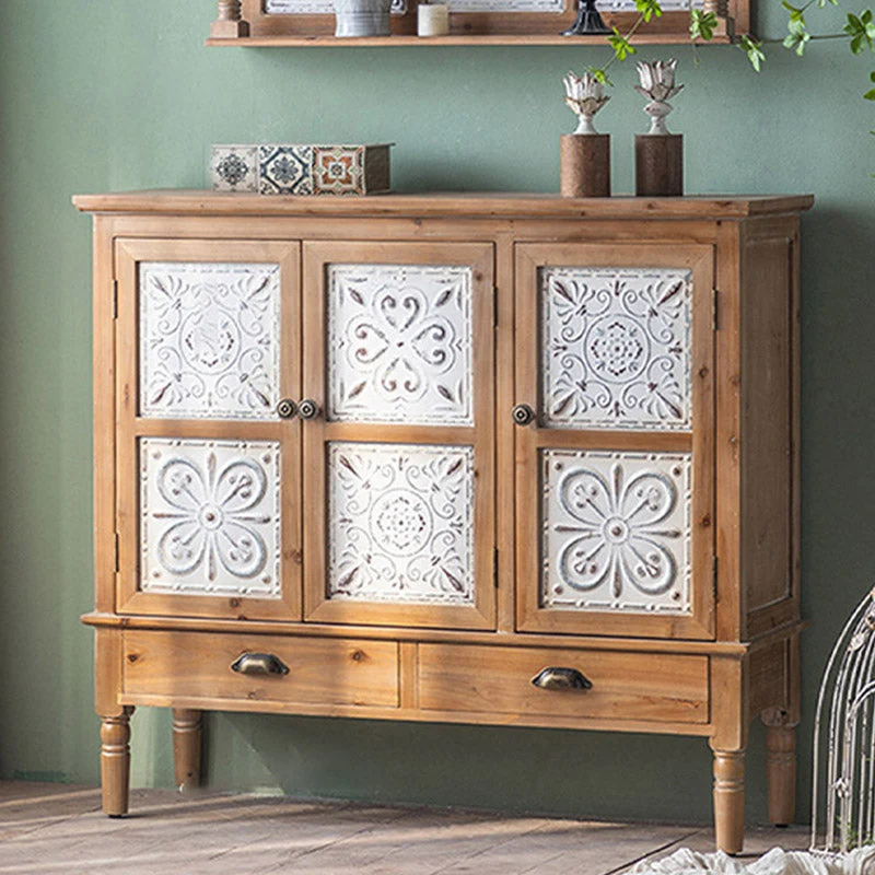Hedendaags Style Sideboard Solid Wood Side Board Kitchen Use 45l