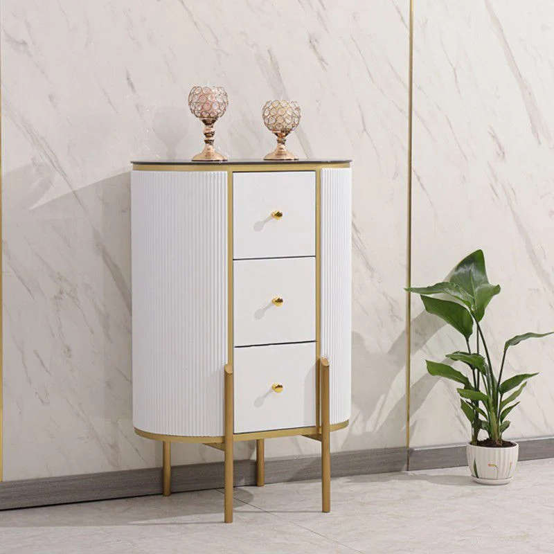 Hedendaags Style Stone Buffet Sideboard 23.6"L Dining Room Buffet Server Drawer Grijze Waslaag 24l