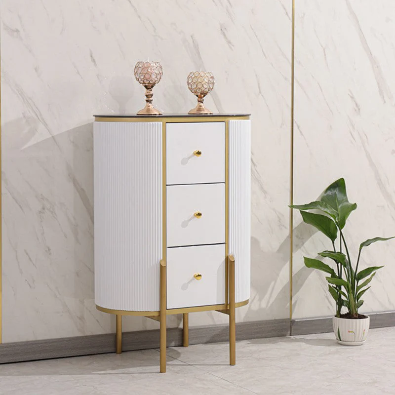 Hedendaags Style Stone Buffet Sideboard 23.6"L Dining Room Buffet Server Drawer Grijze Waslaag 24l