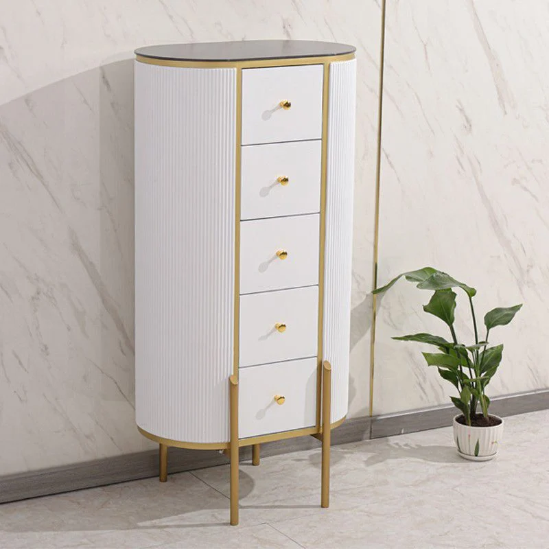 Hedendaags Style Stone Buffet Sideboard 23.6"L Dining Room Buffet Server Drawer Grijze Waslaag 24l