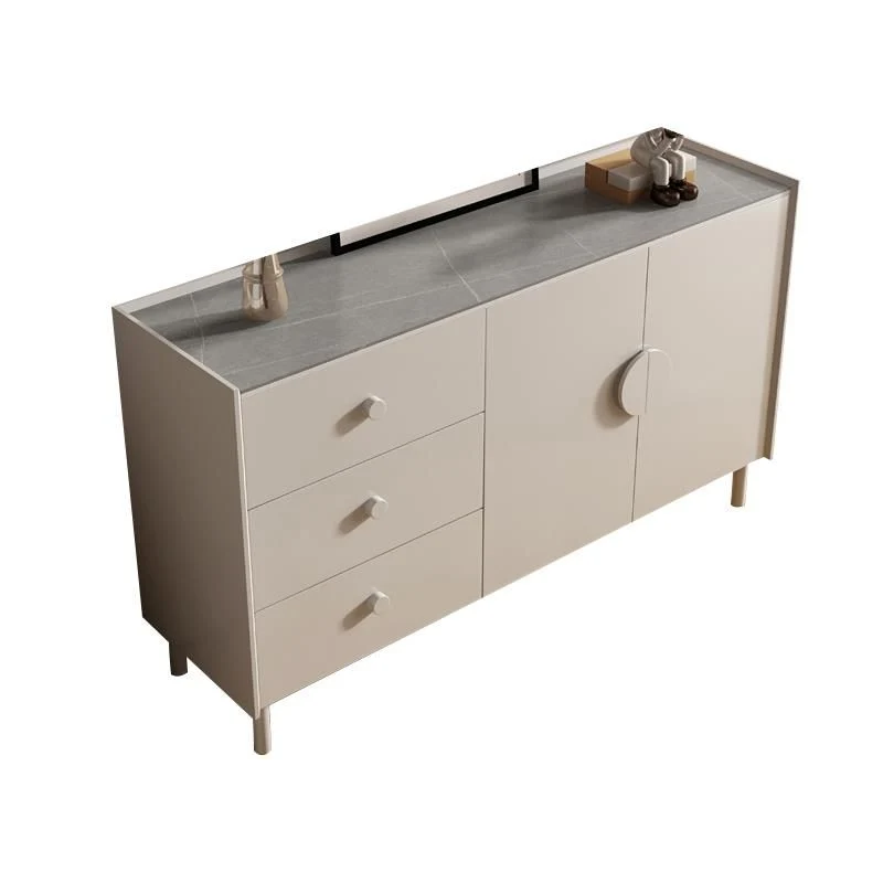 Industrieel 3-drawer Sideboard Table Pine Effen Wood Sideboard Cabinet Kitchen 47l