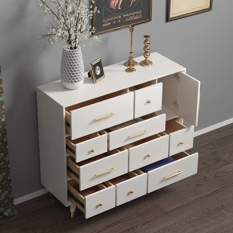 Industrieel Birch Living Room Sideboard Cabinet Glam Buffet Server Cabinet 40l