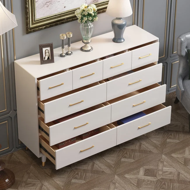 Industrieel Birch Living Room Sideboard Cabinet Glam Buffet Server Cabinet 40l