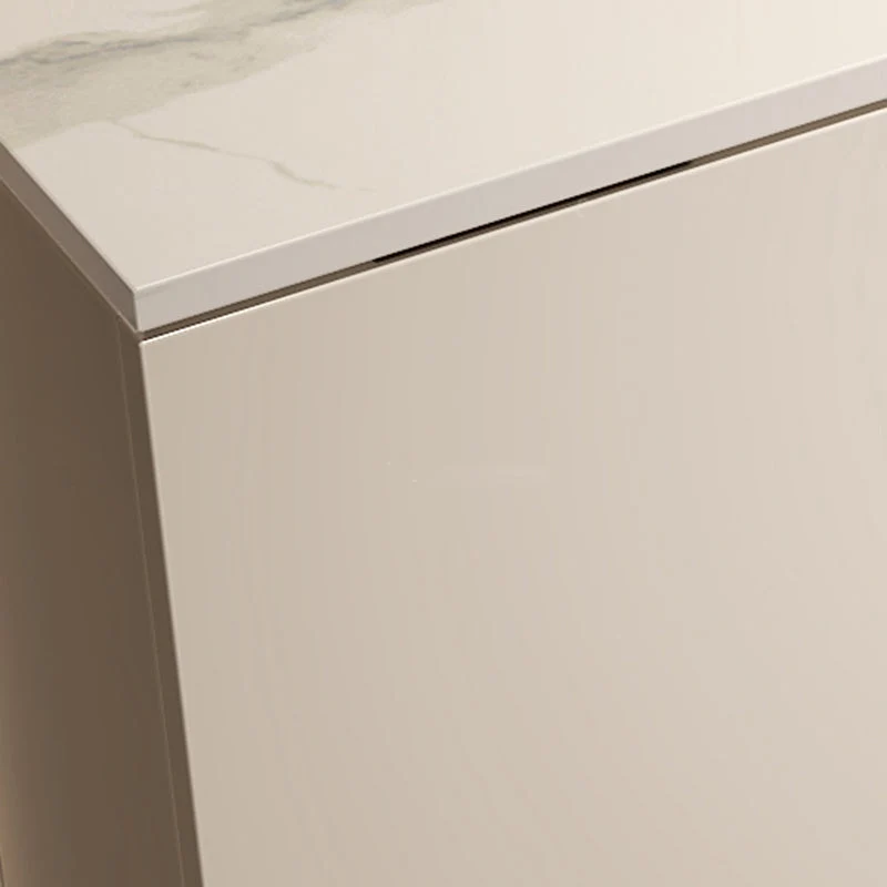 Industrieel Contemporary Solid Wood Sideboard Cabinet Drawers Ivoor 47l