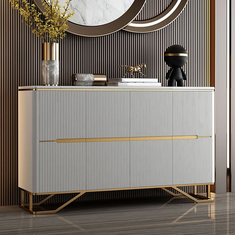 Industrieel Glam Buffet Table Stone Sideboard Table Legs Kitchen 63l