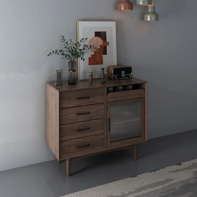 Industrieel Houtsoort Sideboard Contemporary Home Side Board Drawers and Cabinets 31l