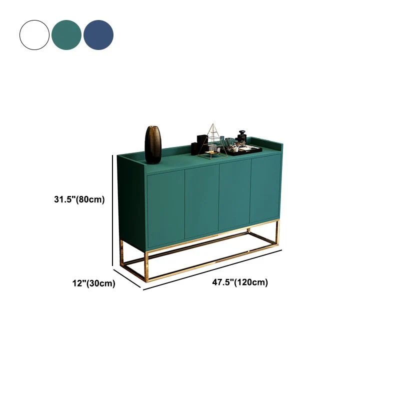 Industrieel Matte Finish Grenen Wood Buffet Modern Indoor Sideboard Metal Legs 35l