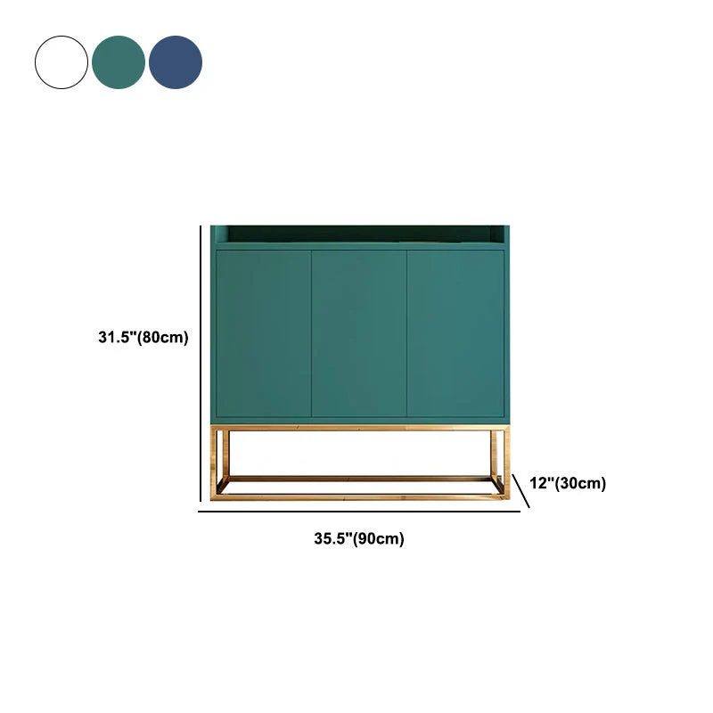 Industrieel Matte Finish Grenen Wood Buffet Modern Indoor Sideboard Metal Legs 35l