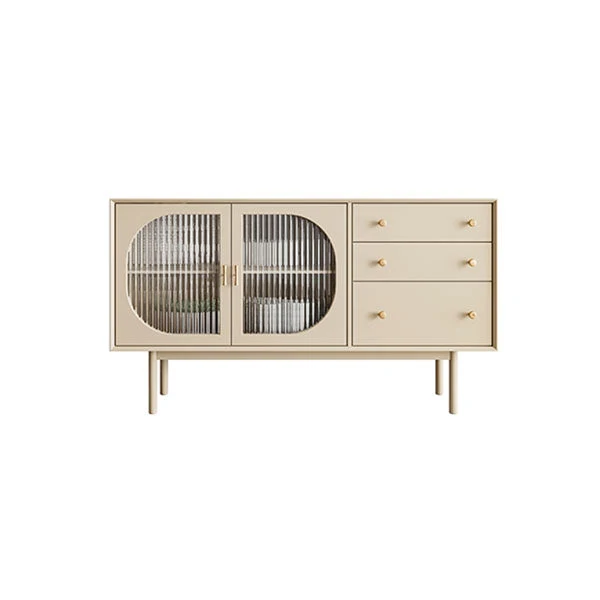 Ivoor Faux Wood Sideboard Drawers Glam Indoor Dining Buffet Cabinets 47l