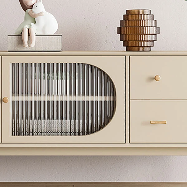 Ivoor Faux Wood Sideboard Drawers Glam Indoor Dining Buffet Cabinets 47l