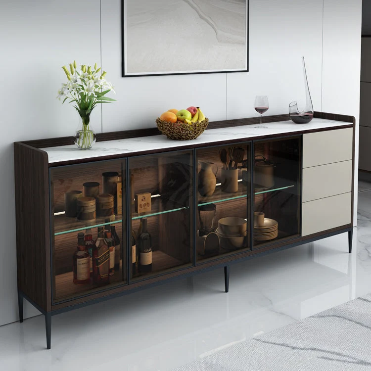 Landelijk Contemporary Sideboard Stone Sideboard Cabinet Lights Kitchen 47l