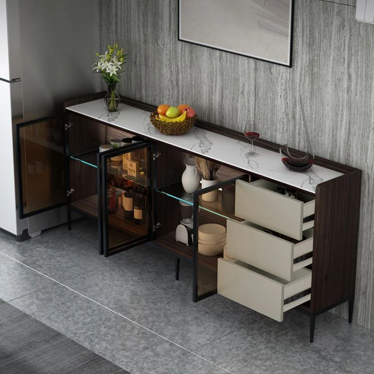 Landelijk Contemporary Sideboard Stone Sideboard Cabinet Lights Kitchen 47l