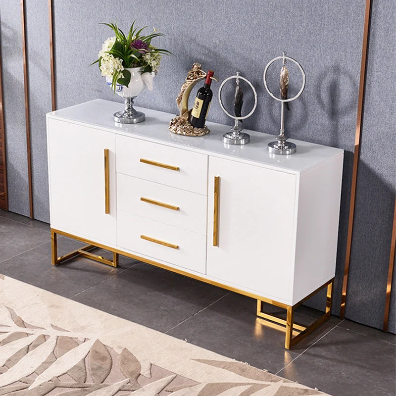 Landelijk Glam Sideboard Buffet 2 Doors and 3 Drawers Cabinets Buffet Sideboard 47l