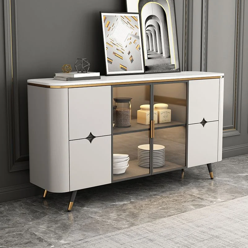 Landelijk Glam Sideboard Cabinet Drawers Natuurtint Sideboard Table Kitchen 47l