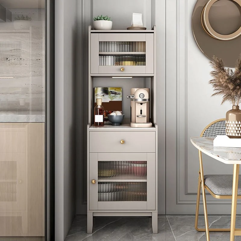 Landelijk Glam Style Dining Buffet Stone Side Board Cabinets and Drawer 20l