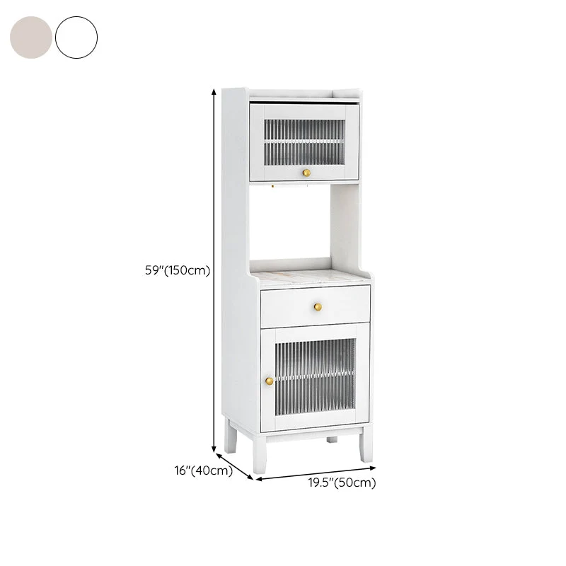Landelijk Glam Style Dining Buffet Stone Side Board Cabinets and Drawer 20l