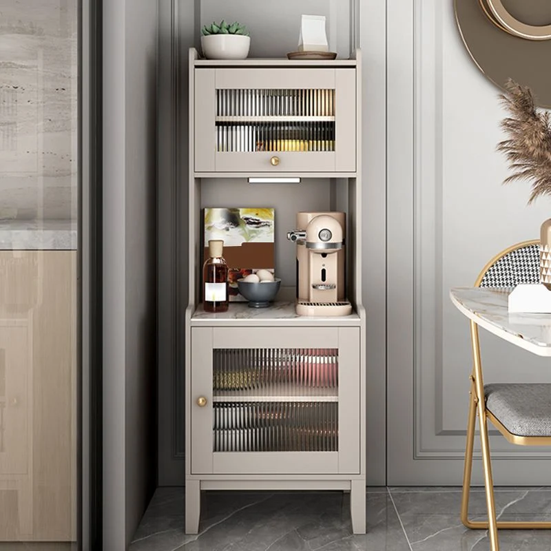 Landelijk Glam Style Dining Buffet Stone Side Board Cabinets and Drawer 20l