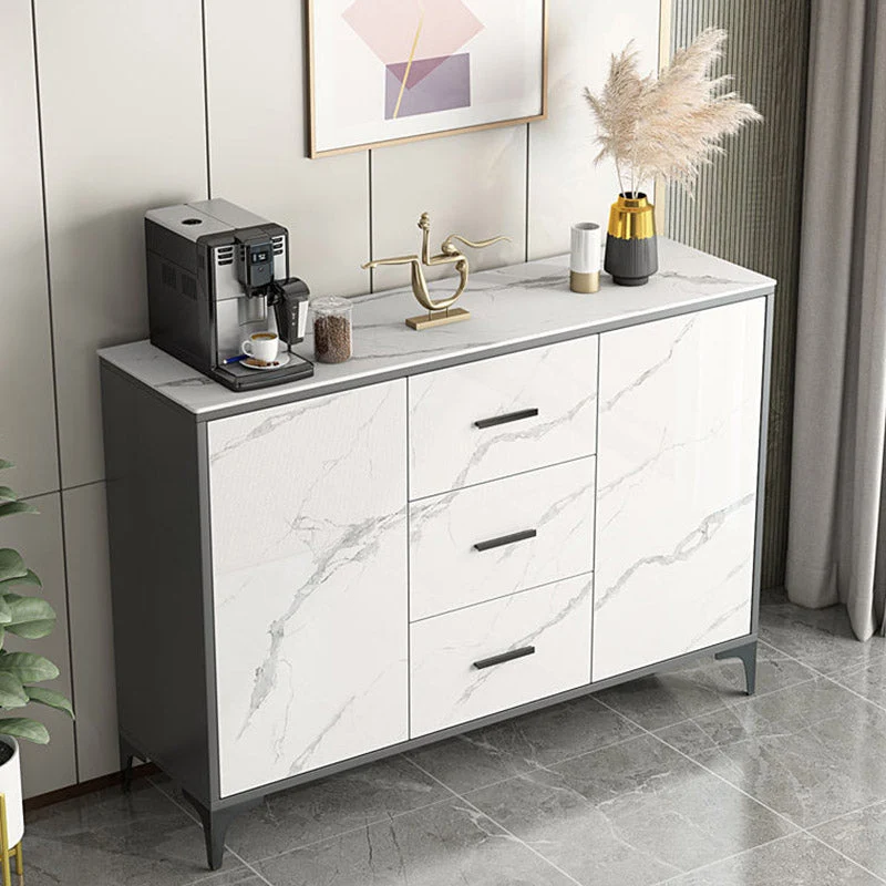 Landelijk Stone Top Sideboard Engineered Wood Kitchen Sideboard 2-Door 24l