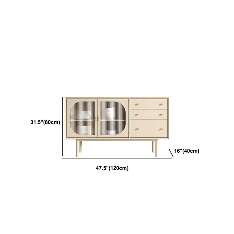 Lichtbruin Contemporary Dining Buffet Kitchen Sideboard Cabinets 47l