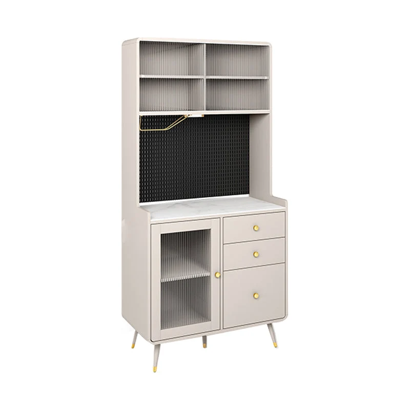 Living Room Dining Buffet Strak Stone and Engineered Wood Buffet Sideboard 31l
