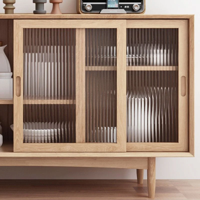 Makkelijk Wood Sideboard 4 Drawer 2 Doors Cupboard Living Room 47l