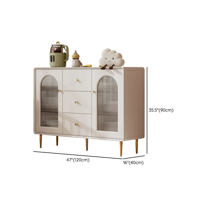 Massief Contemporary Sideboard Cabinet Faux Wood Sideboard Table Legs Kitchen 31l