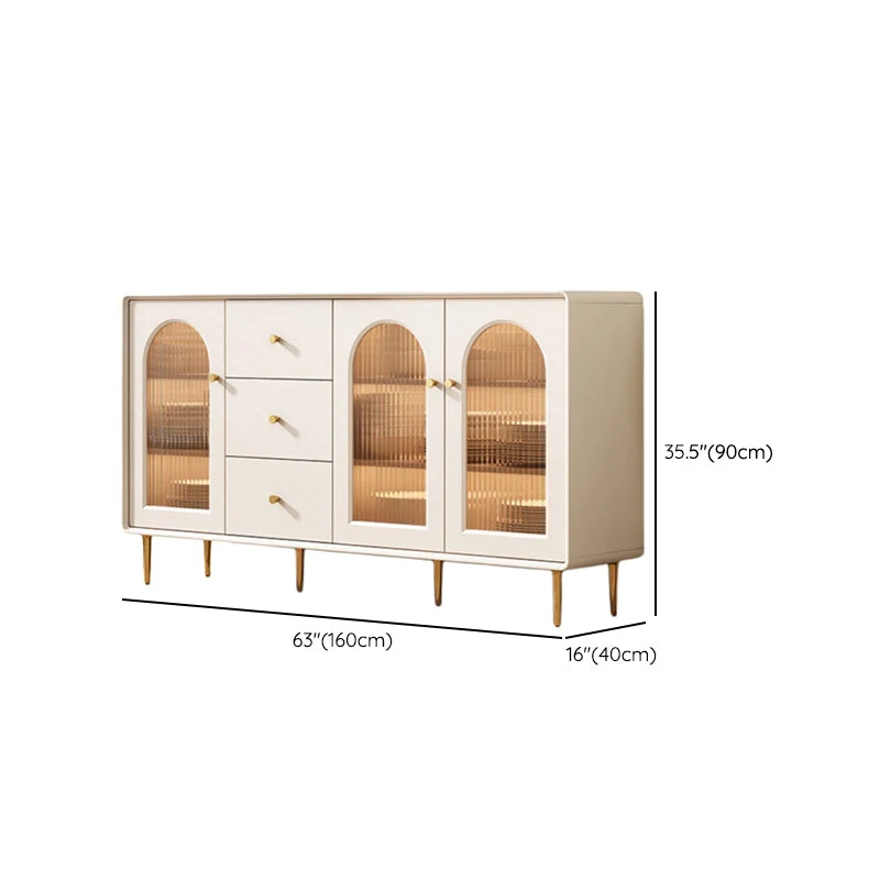 Massief Contemporary Sideboard Cabinet Faux Wood Sideboard Table Legs Kitchen 31l