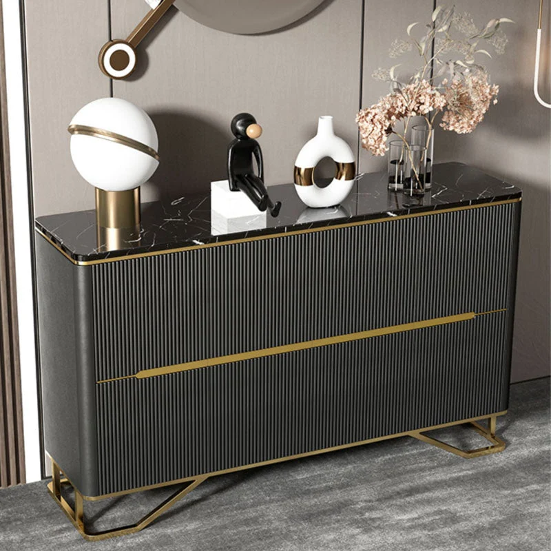 Massief Glam Buffet Table Stone Sideboard Table Legs Kitchen 63l