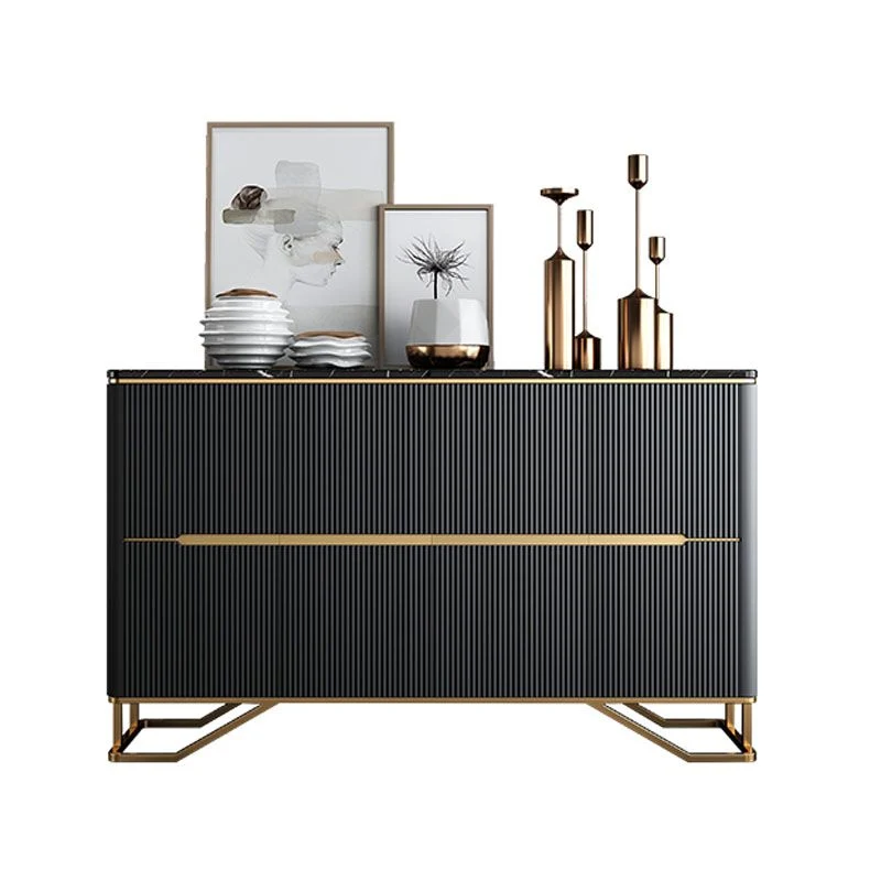 Massief Glam Buffet Table Stone Sideboard Table Legs Kitchen 63l