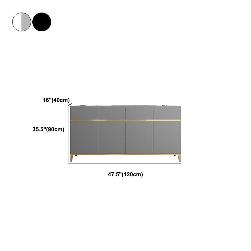 Massief Glam Sideboard Drawers and Door Sideboard Dining Room 59l